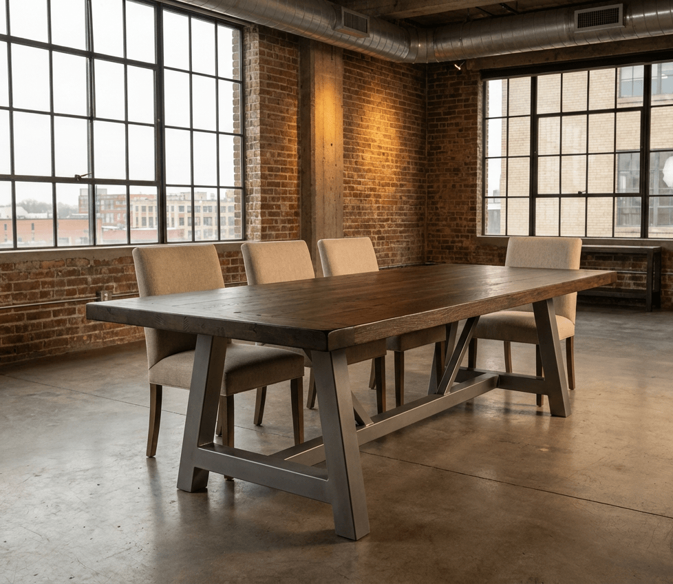 A Frame Rustic Dining Table