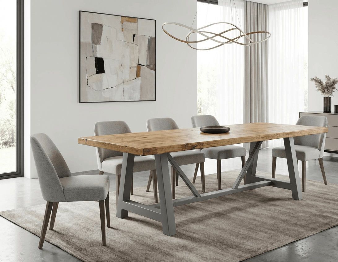 A Frame Rustic Dining Table