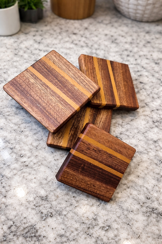 Hardwood Coasters