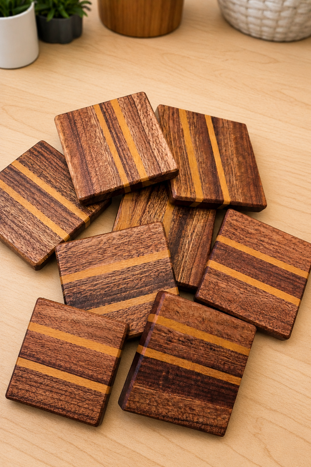 Hardwood Coasters