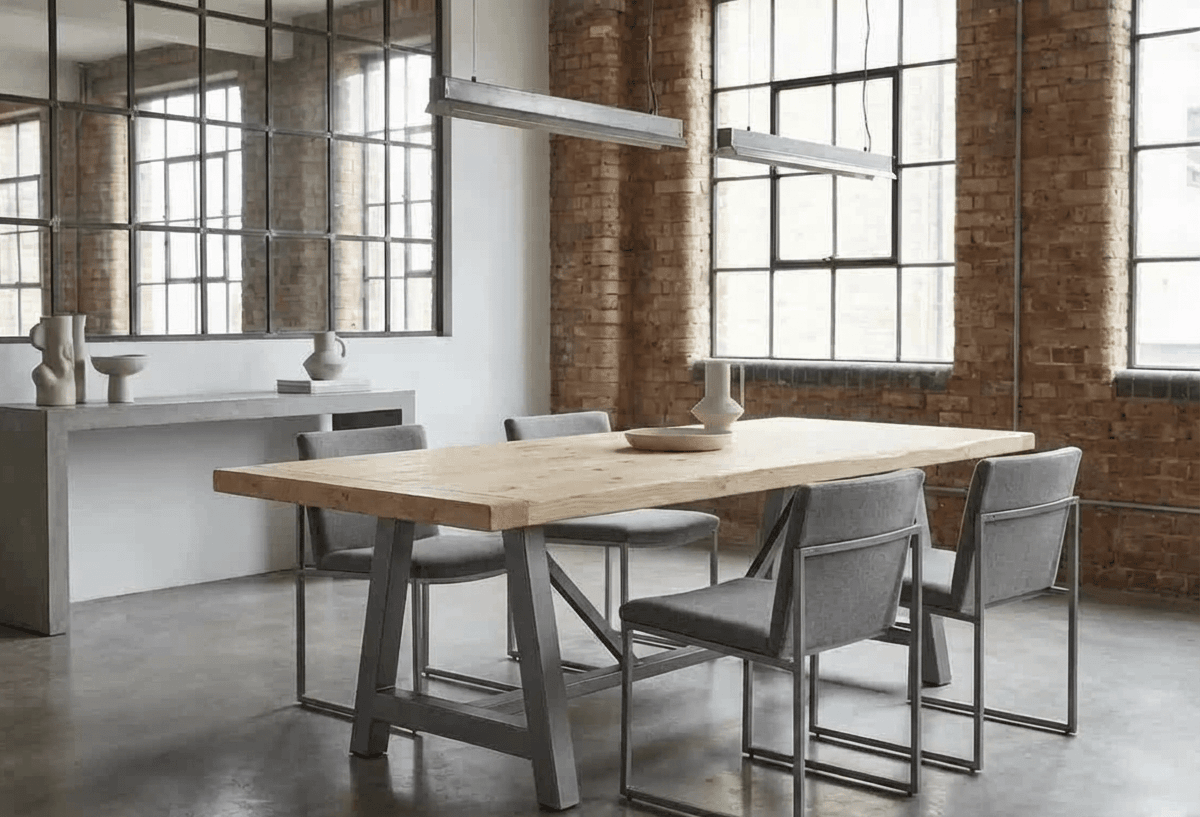 A Frame Rustic Dining Table