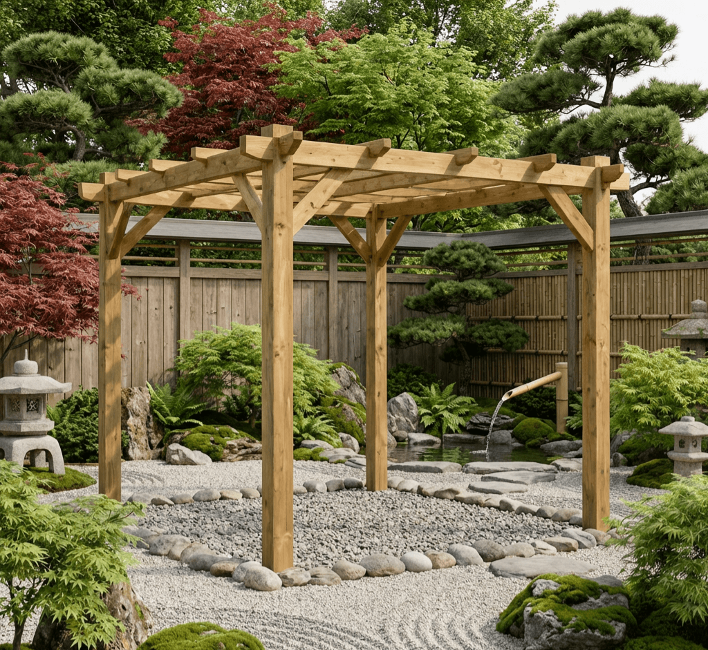 Pressure Treated Timber Pergola Kit | 3m x 3m | Self Assembly | UK Delivery | Serendipity Woodcraft